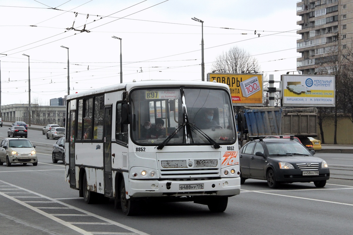 Санкт-Петербург, ПАЗ-320402-05 № 8852