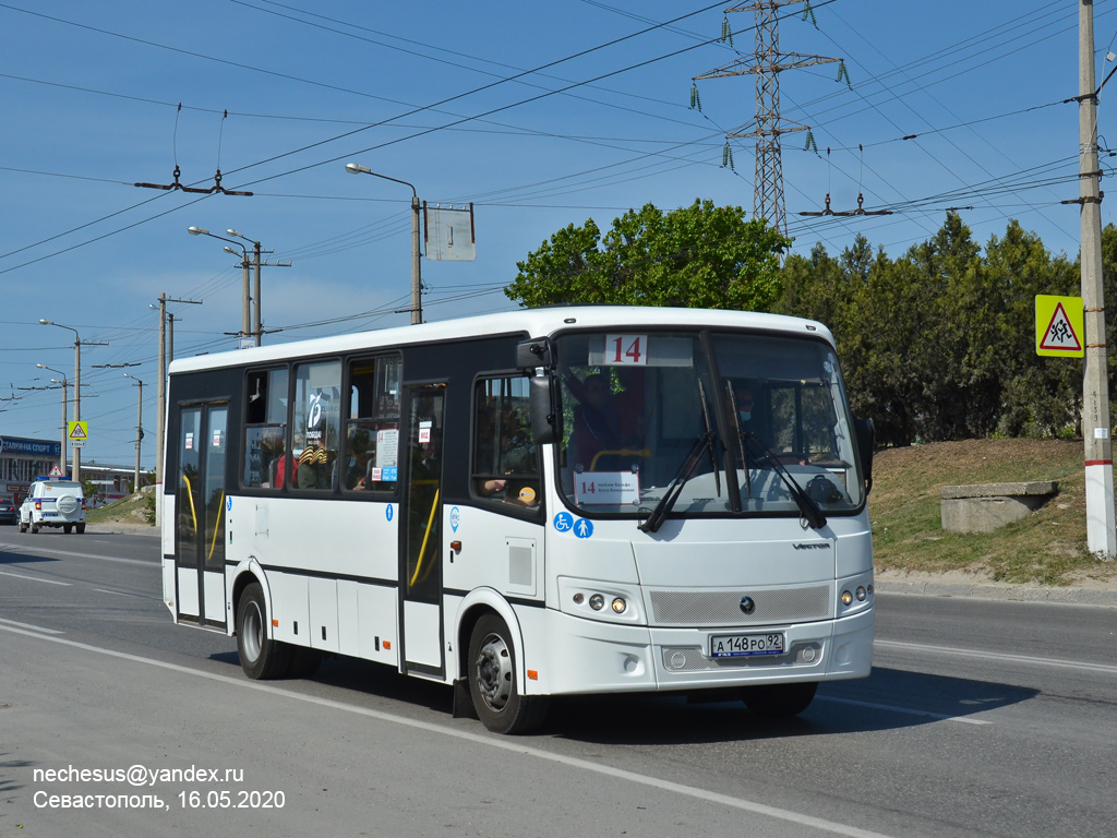 Севастополь, ВМК АИ304414 (ПАЗ-320414) № А 148 РО 92