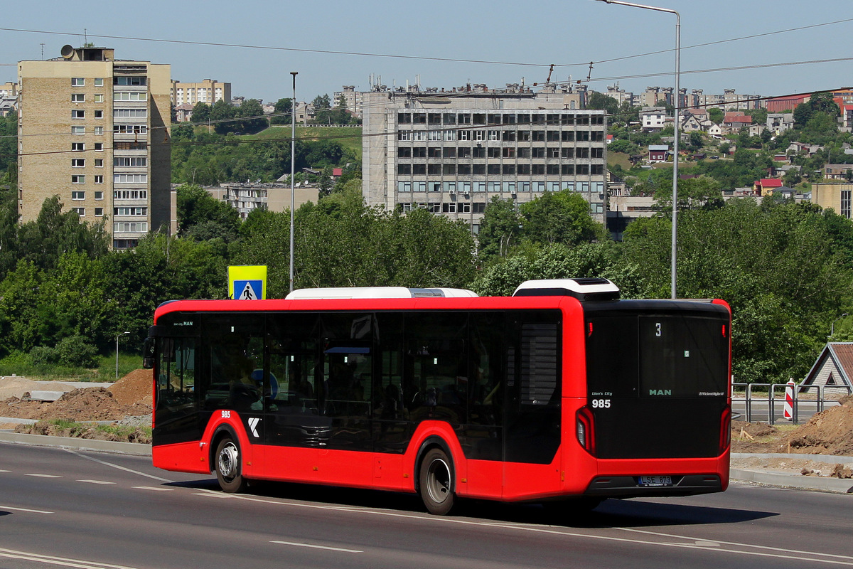 Литва, MAN 12C Lion's City 12 NL330 EfficientHybrid № 985