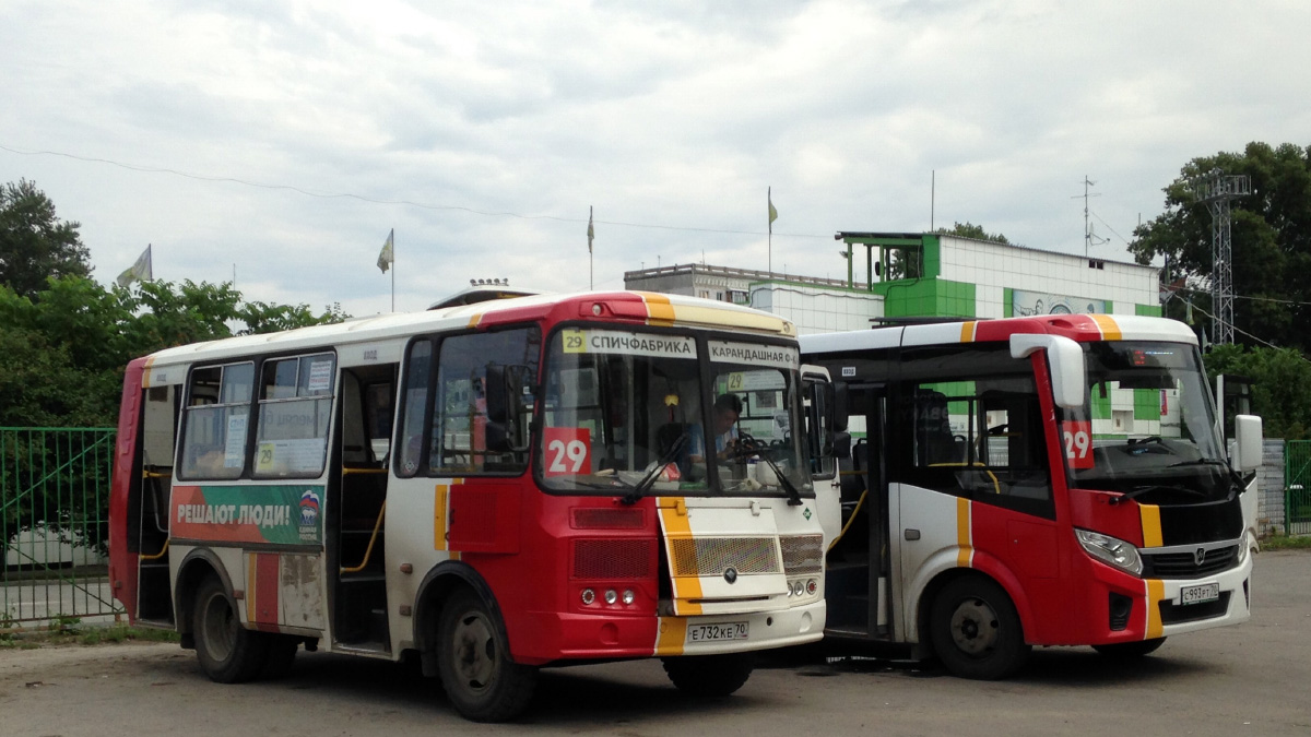 Томская область, ПАЗ-32054 № Е 732 КЕ 70