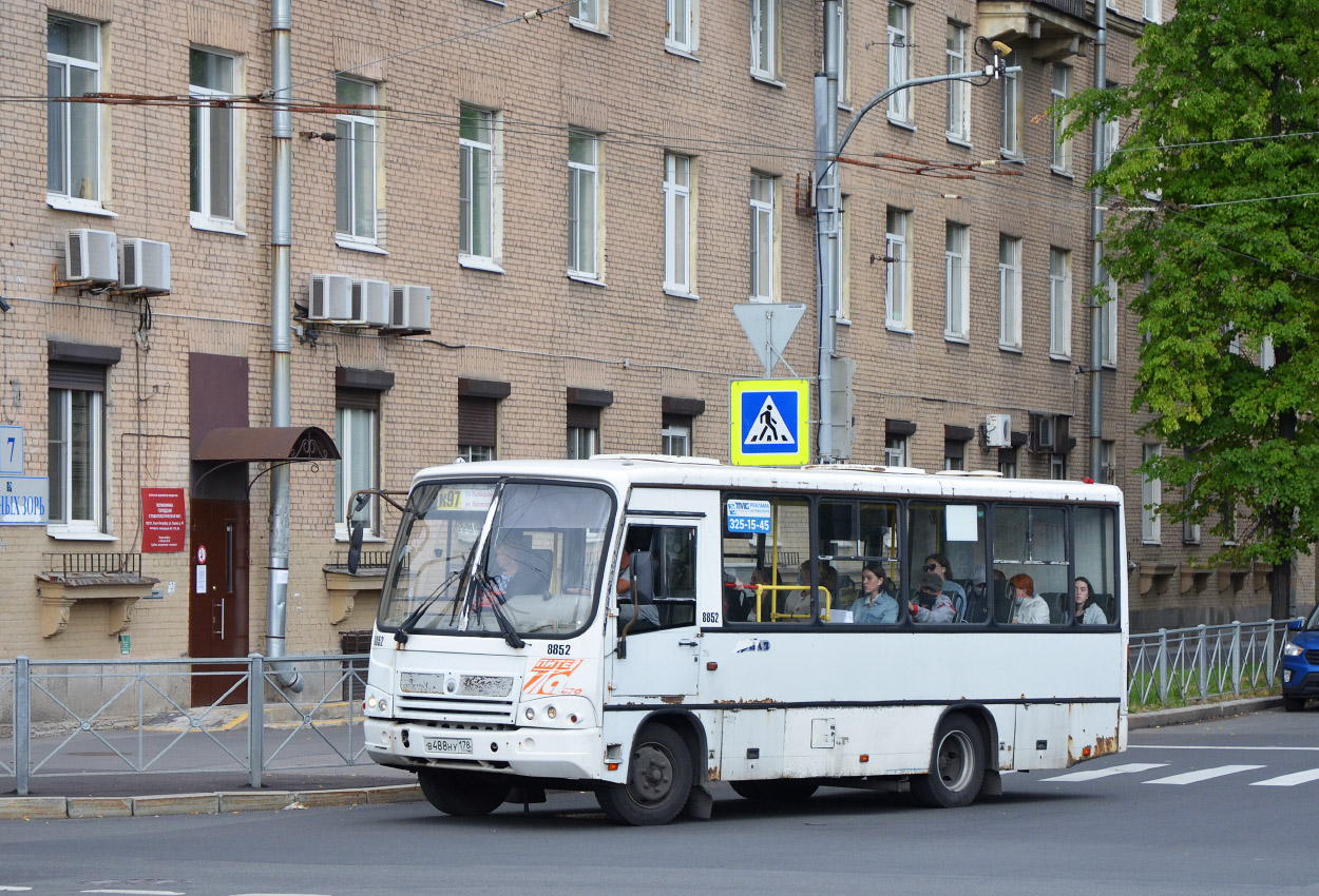Санкт-Петербург, ПАЗ-320402-05 № 8852