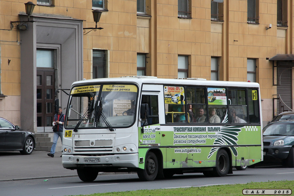 Санкт-Петербург, ПАЗ-320402-03 № В 614 ВН 178