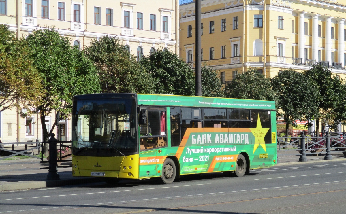 Санкт-Петербург, МАЗ-206.068 № В 173 МК 178