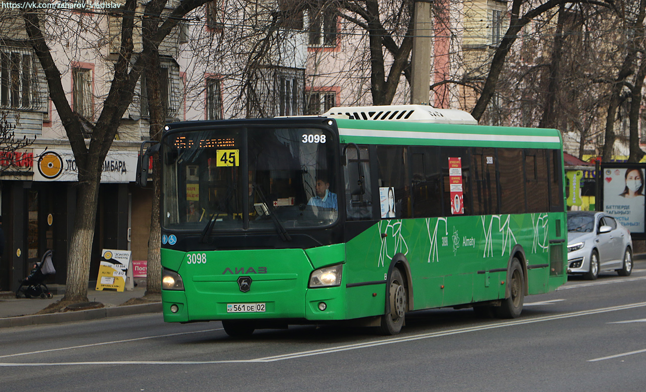 Алматы, ЛиАЗ-5293.60 № 3098