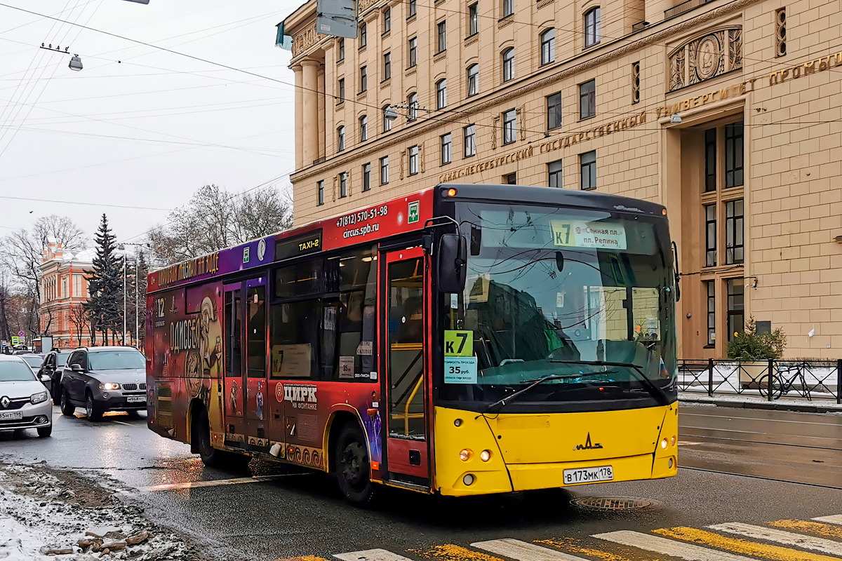 Санкт-Петербург, МАЗ-206.068 № В 173 МК 178