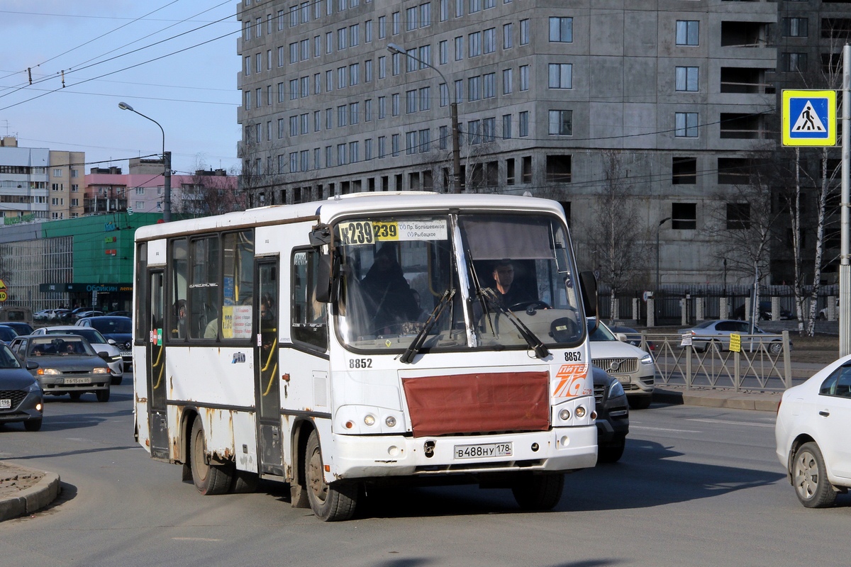 Санкт-Петербург, ПАЗ-320402-05 № 8852