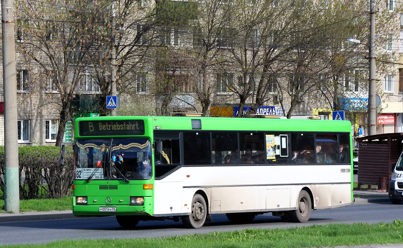 Пензенская область, Mercedes-Benz O405 № Р 051 РН 58