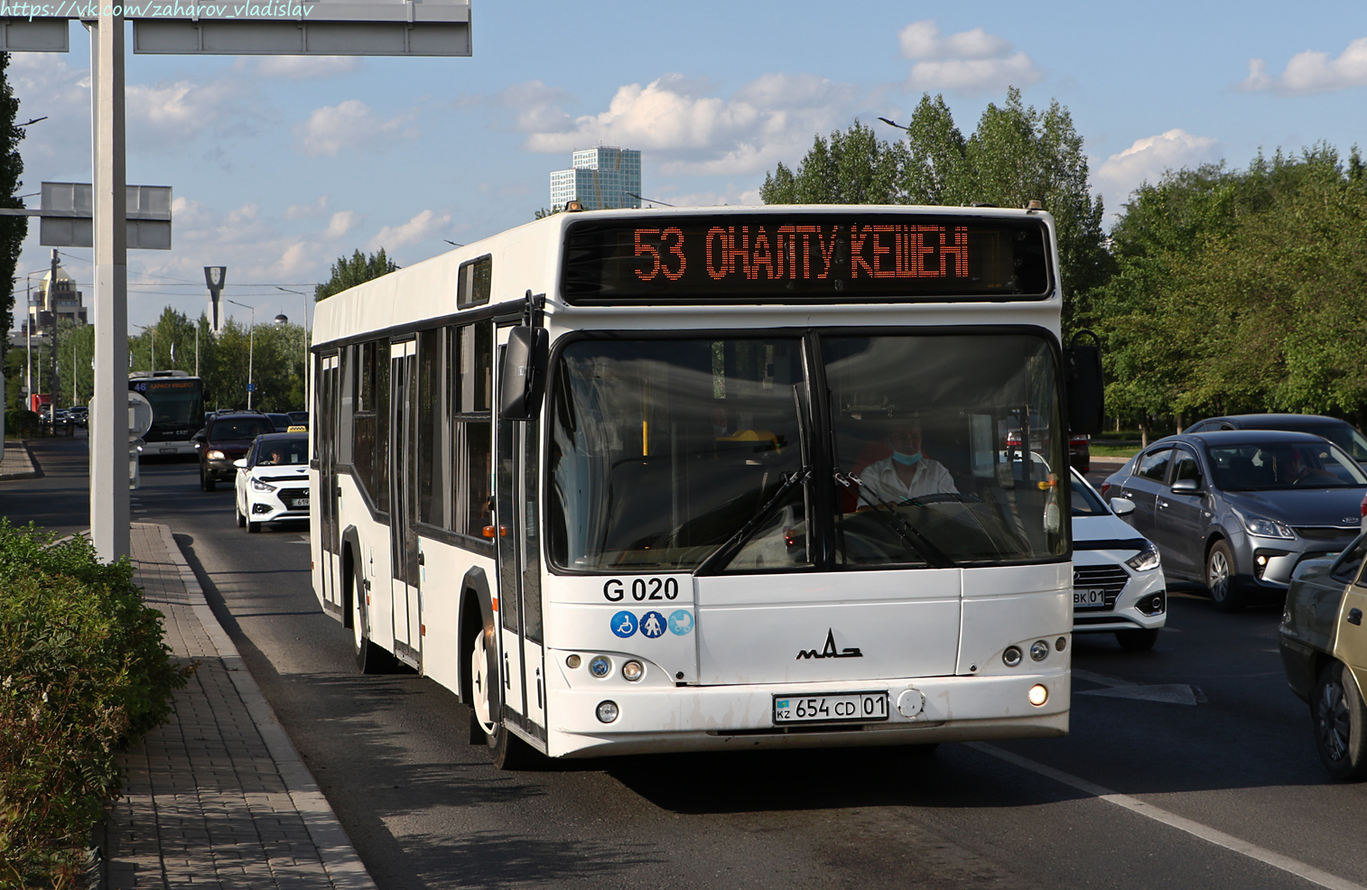 Астана, МАЗ-103.465 № G020