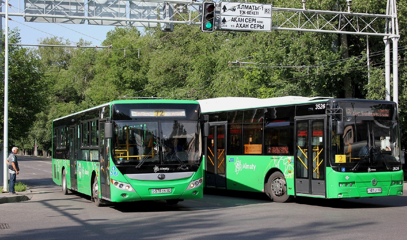 Алматы, Yutong ZK6118HGA № 578 DS 02