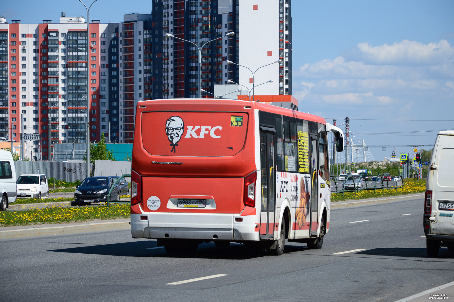 Санкт-Петербург, ПАЗ-320435-04 "Vector Next" № В 983 УУ 198