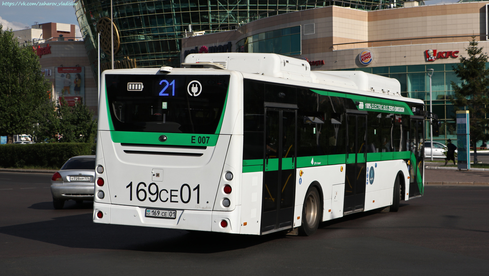 Астана, Yutong E12LF (ZK6128BEVG) (СарыаркаАвтоПром) № E007