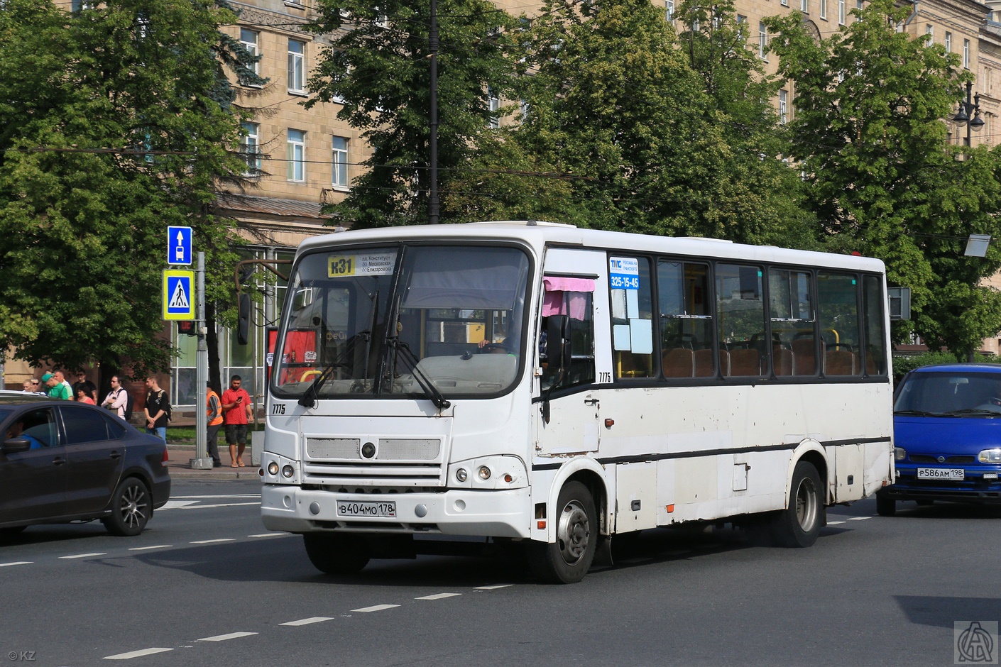 Санкт-Петербург, ПАЗ-320412-05 № 7775