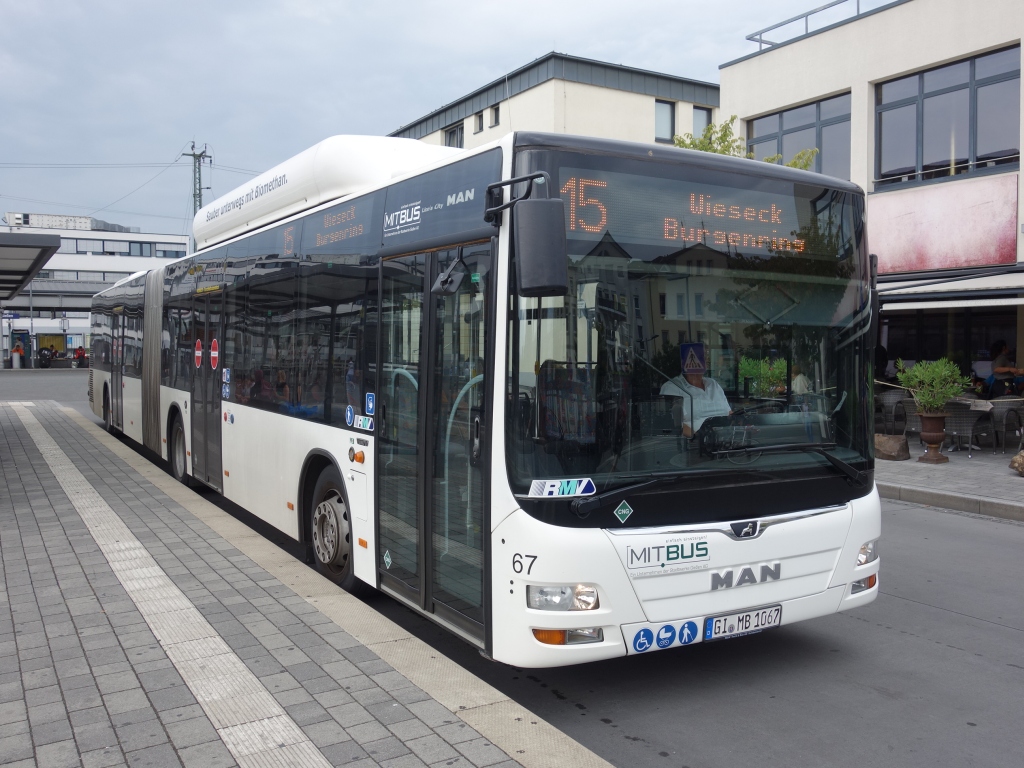 Гессен, MAN A23 Lion's City G NG313 CNG № 67