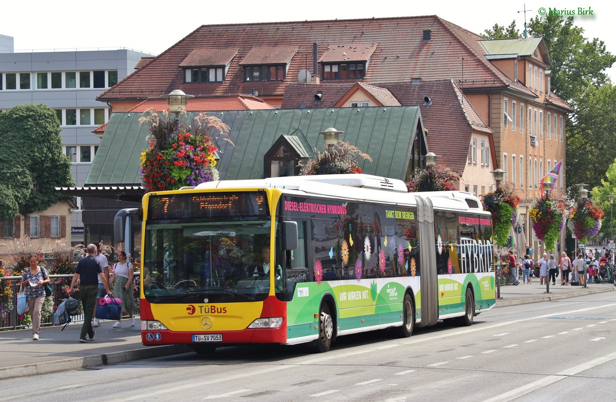 Баден-Вюртемберг, Mercedes-Benz O530GDH Citaro G BlueTec-Hybrid № TÜ-SV 7053