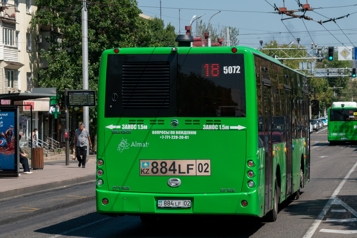 Алматы, Golden Dragon XML6125CR № 5072