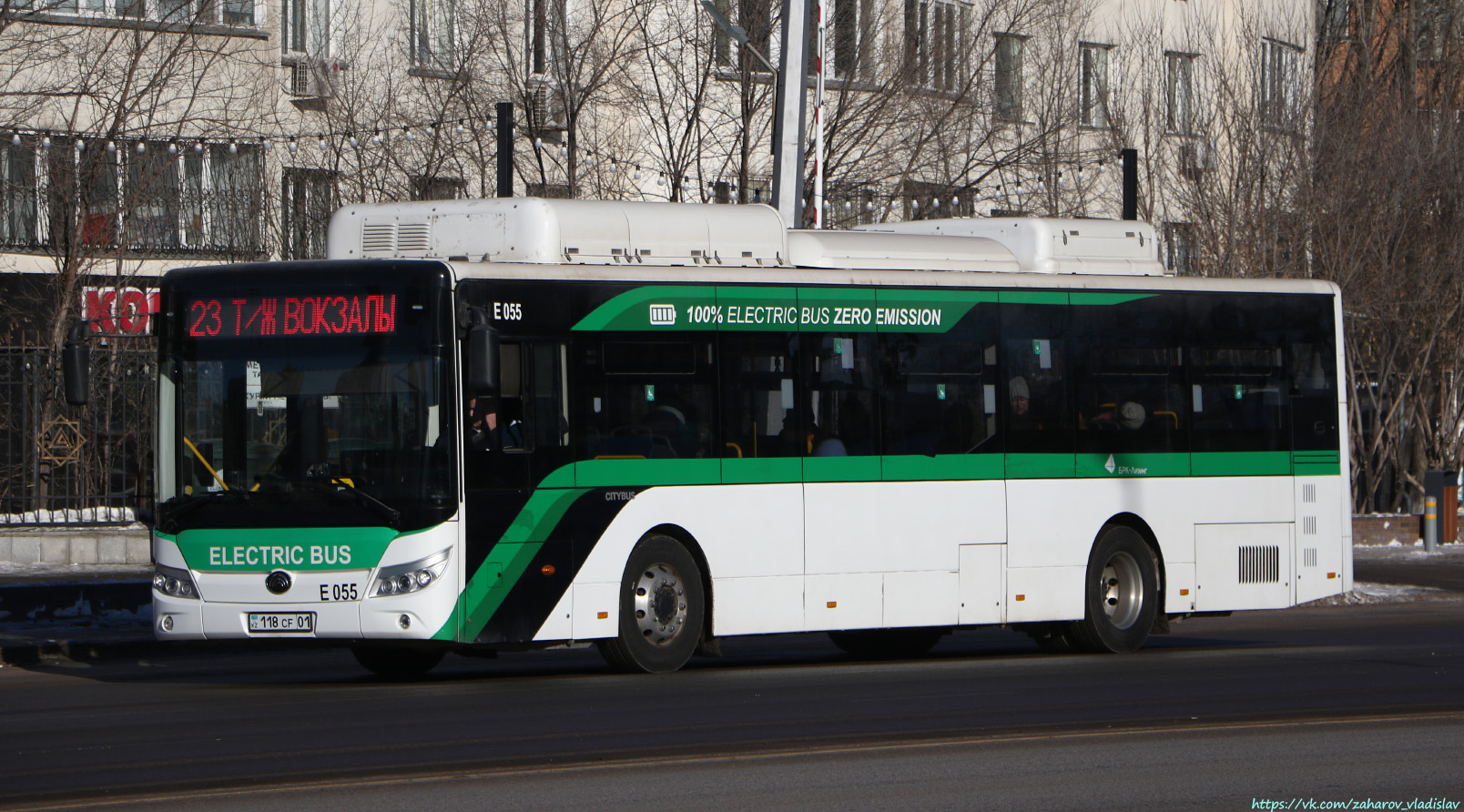 Астана, Yutong E12LF (ZK6128BEVG) (СарыаркаАвтоПром) № E055