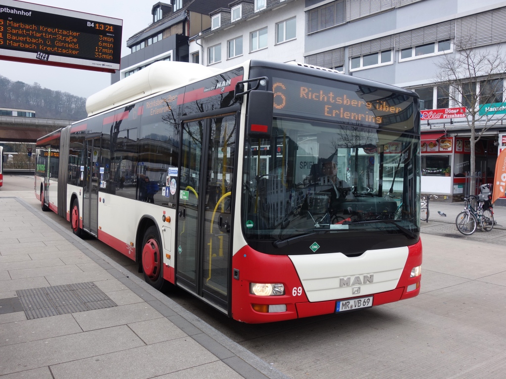 Гессен, MAN A23 Lion's City G NG313 CNG № 69