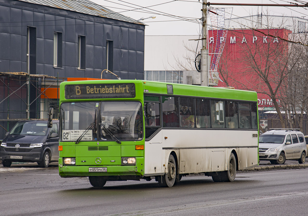 Пензенская область, Mercedes-Benz O405 № Р 051 РН 58