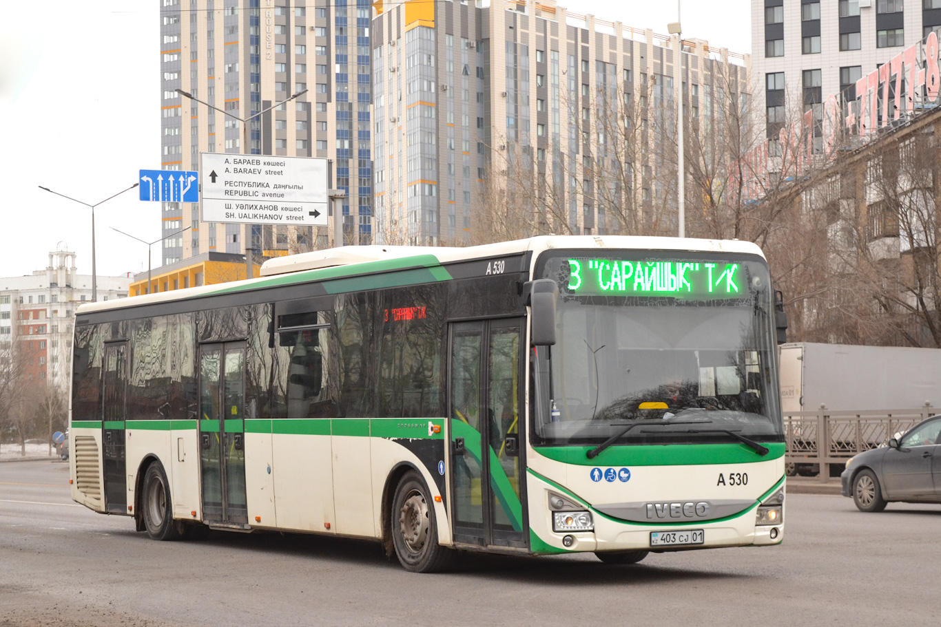 Астана, IVECO Crossway LE 13M (СарыаркаАвтоПром) № A530