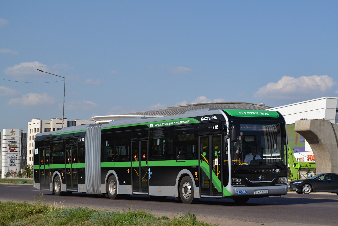 Астана, Yutong ZK6180BEVG (QazTehna) № E115