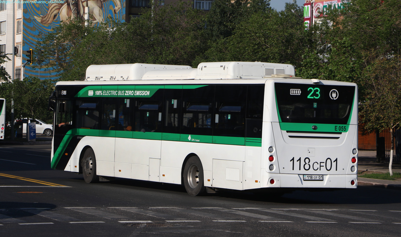 Астана, Yutong E12LF (ZK6128BEVG) (СарыаркаАвтоПром) № E055