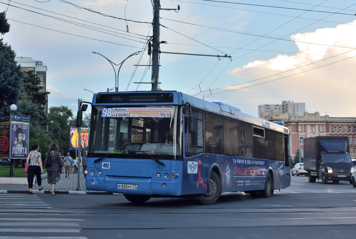 Ростовская область, ЛиАЗ-5292.22 (2-2-2) № 492