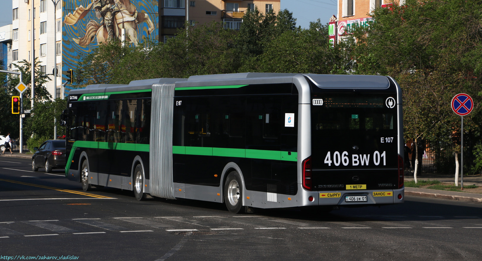 Астана, Yutong ZK6180BEVG (QazTehna) № E107
