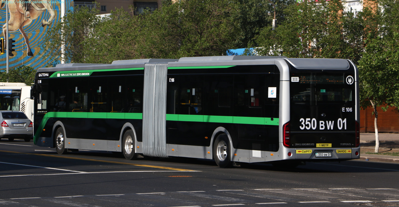 Астана, Yutong ZK6180BEVG (QazTehna) № E106