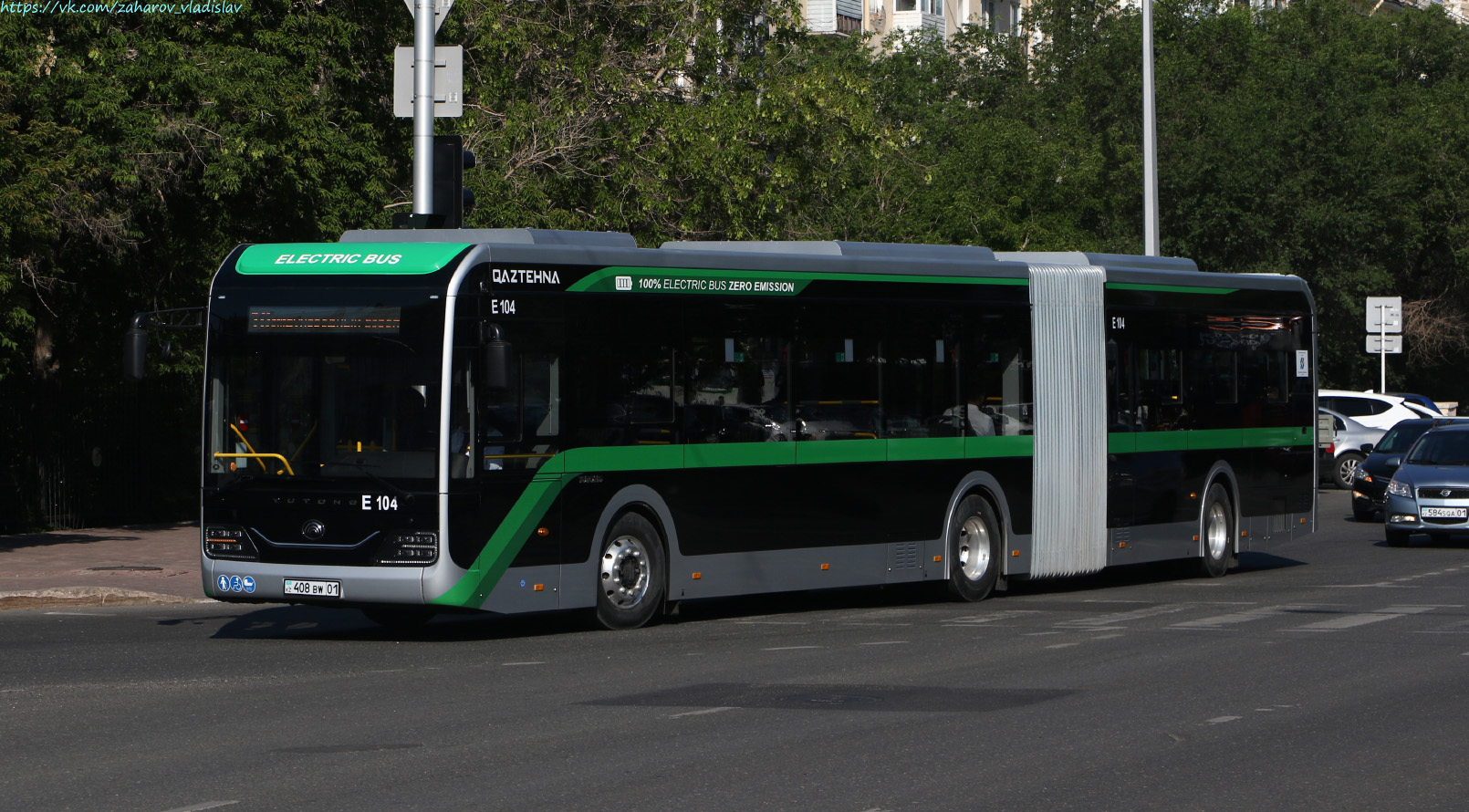 Астана, Yutong ZK6180BEVG (QazTehna) № E104
