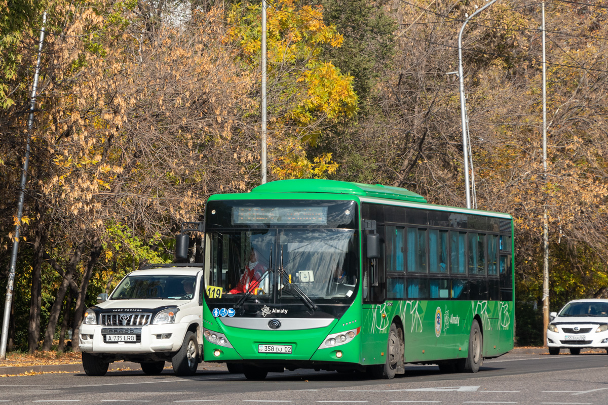 Алматы, Yutong ZK6118HGA (QazTehna) № 358 DJ 02