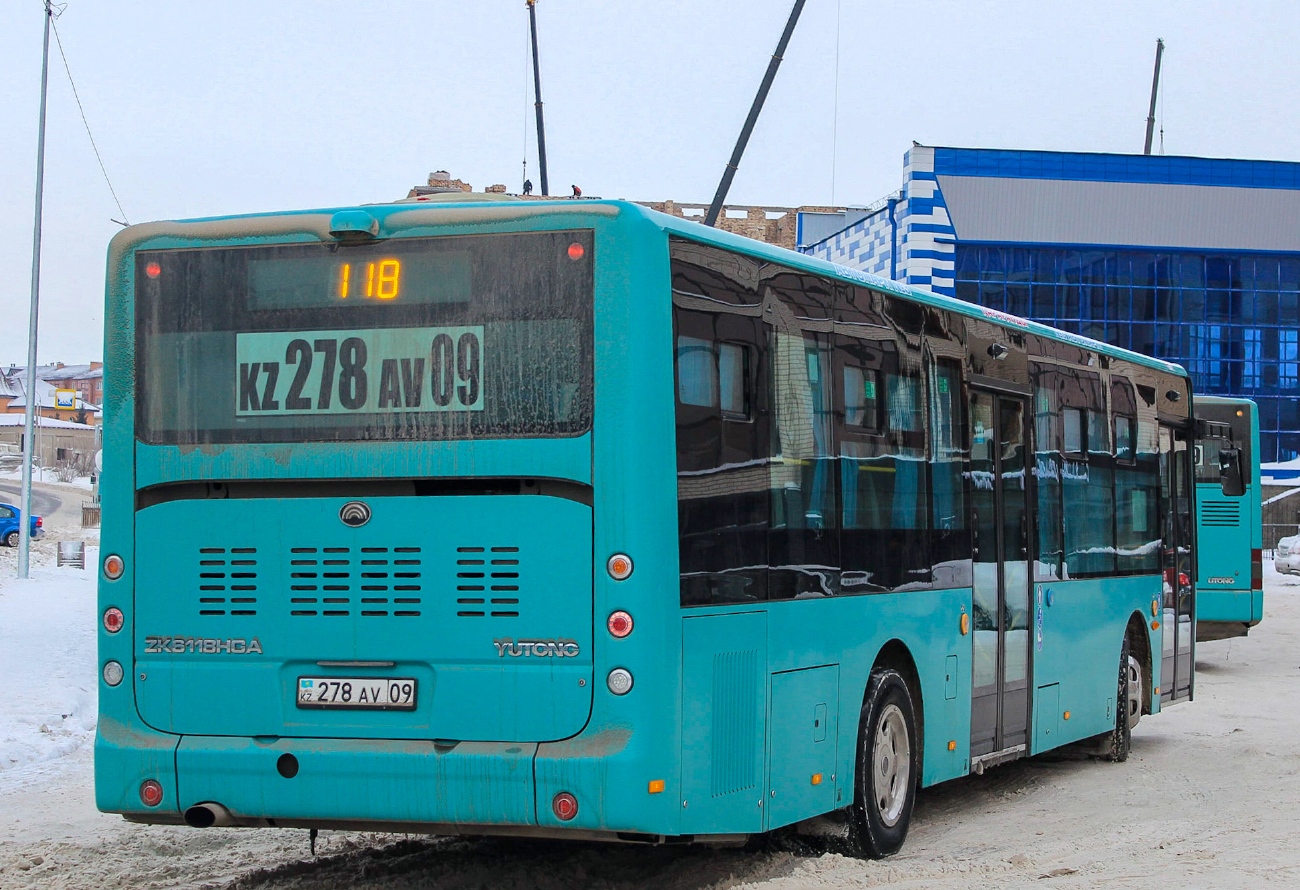 Карагандинская область, Yutong ZK6118HGA (QazTehna) № 278 AV 09