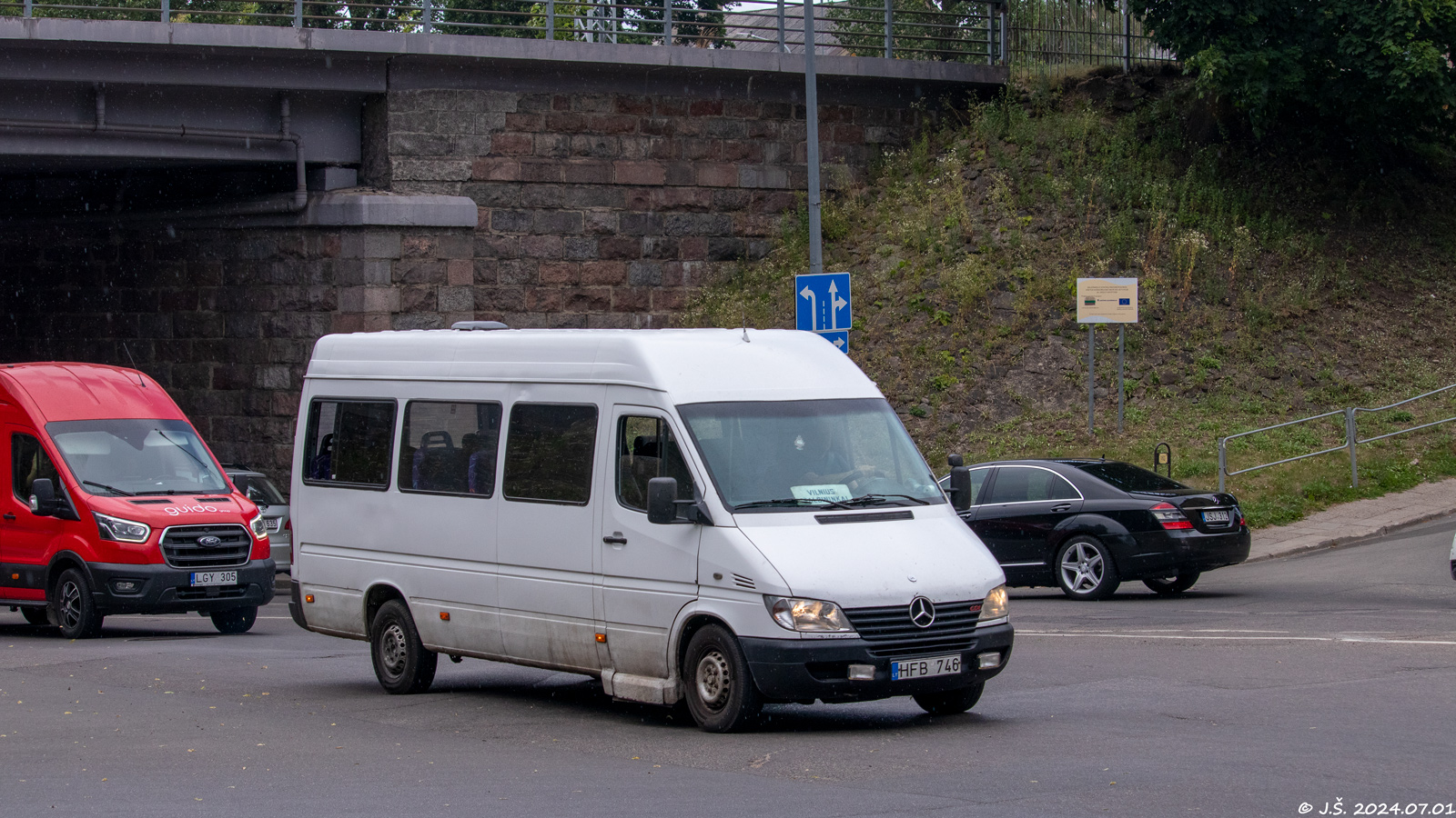 Литва, Mercedes-Benz Sprinter W903 308CDI № HFB 746
