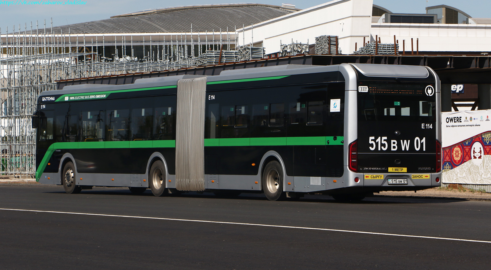 Астана, Yutong ZK6180BEVG (QazTehna) № E114