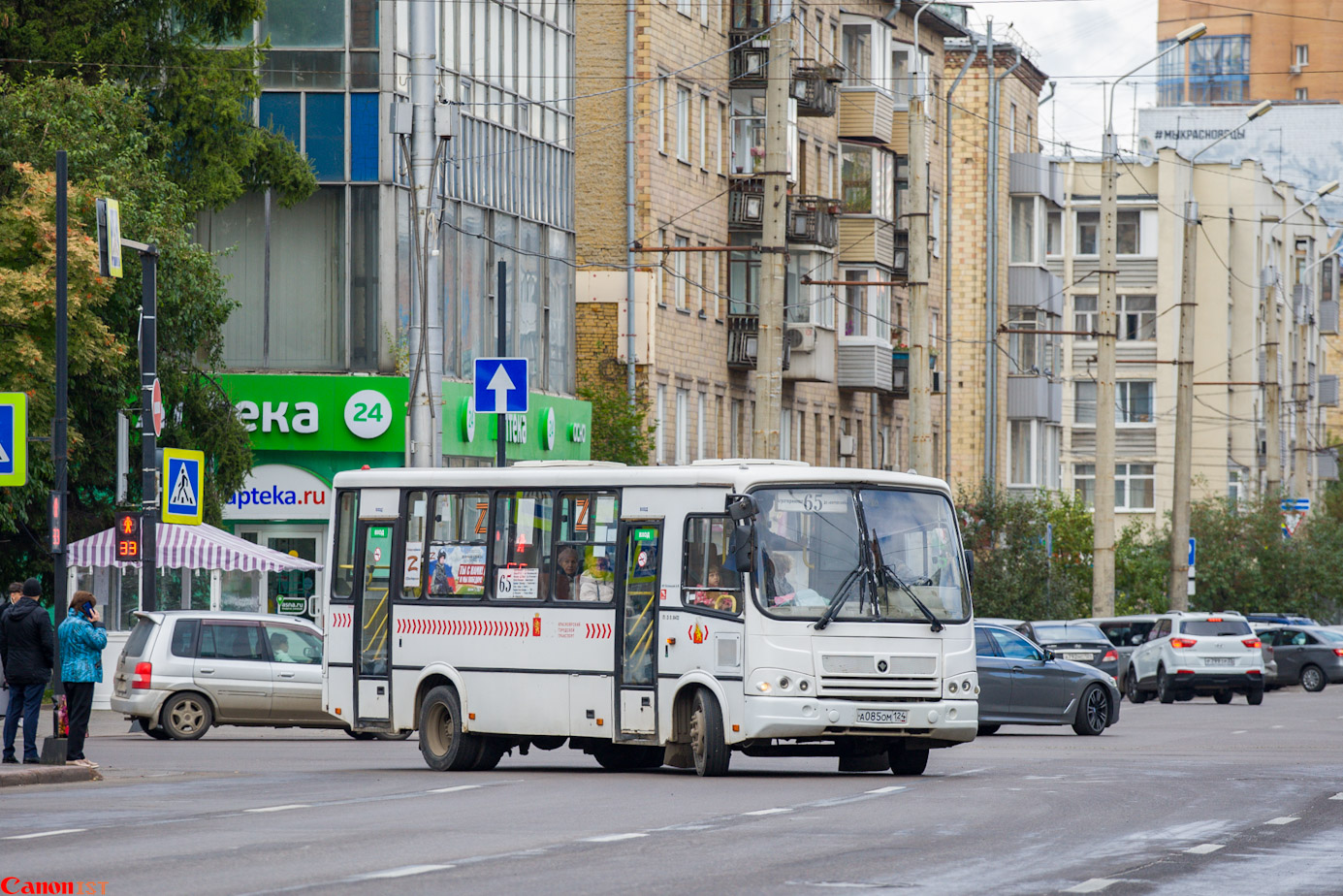 Красноярский край, ПАЗ-320412-05 № А 085 ОМ 124