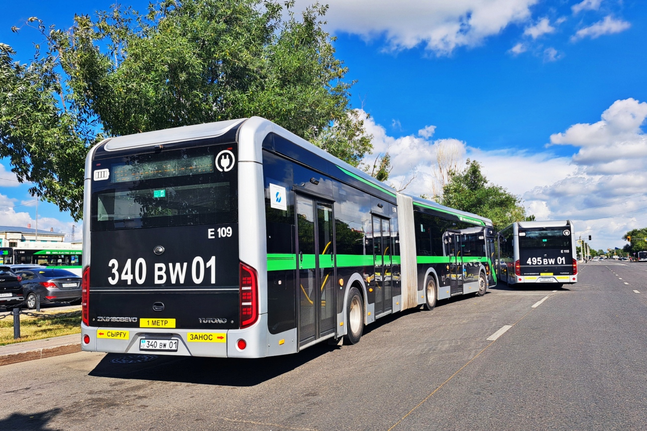 Астана, Yutong ZK6180BEVG (QazTehna) № E109