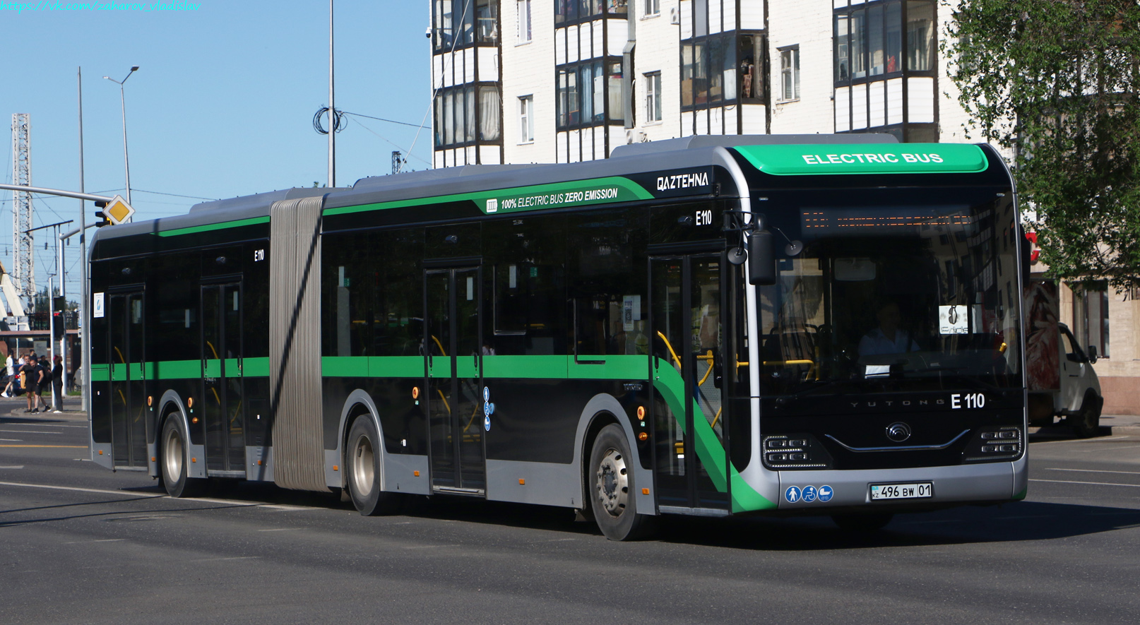 Астана, Yutong ZK6180BEVG (QazTehna) № E110