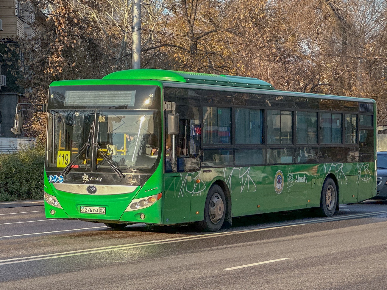Алматы, Yutong ZK6118HGA (QazTehna) № 276 DJ 02