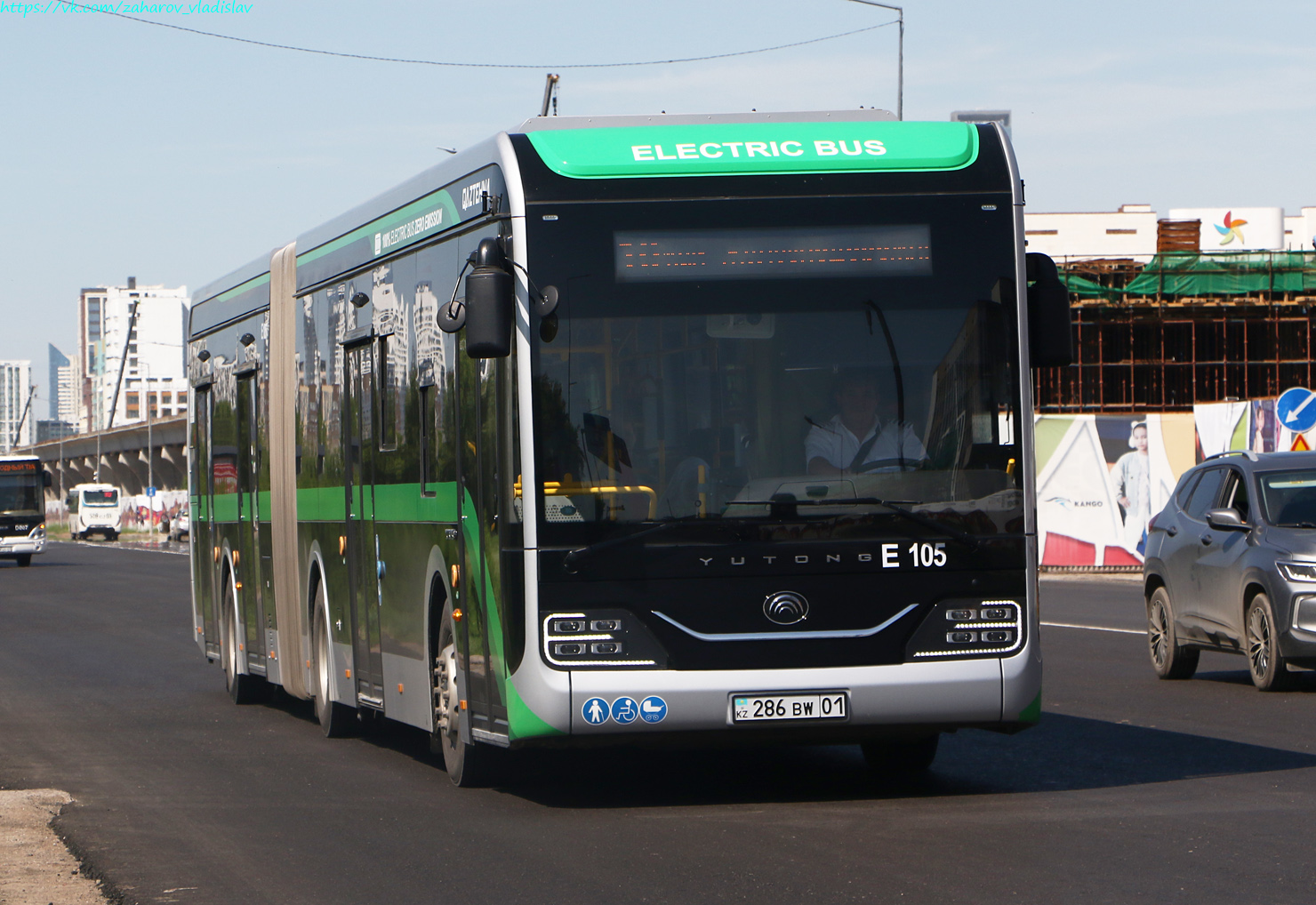 Астана, Yutong ZK6180BEVG (QazTehna) № E105