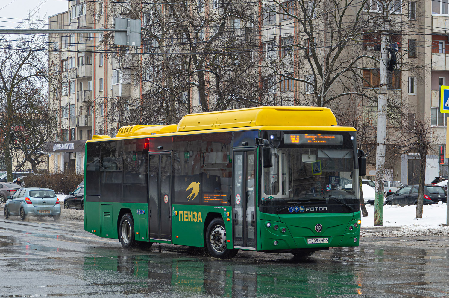 Пензенская область, Foton BJ6105C6MCD-1 № Т 709 АМ 58