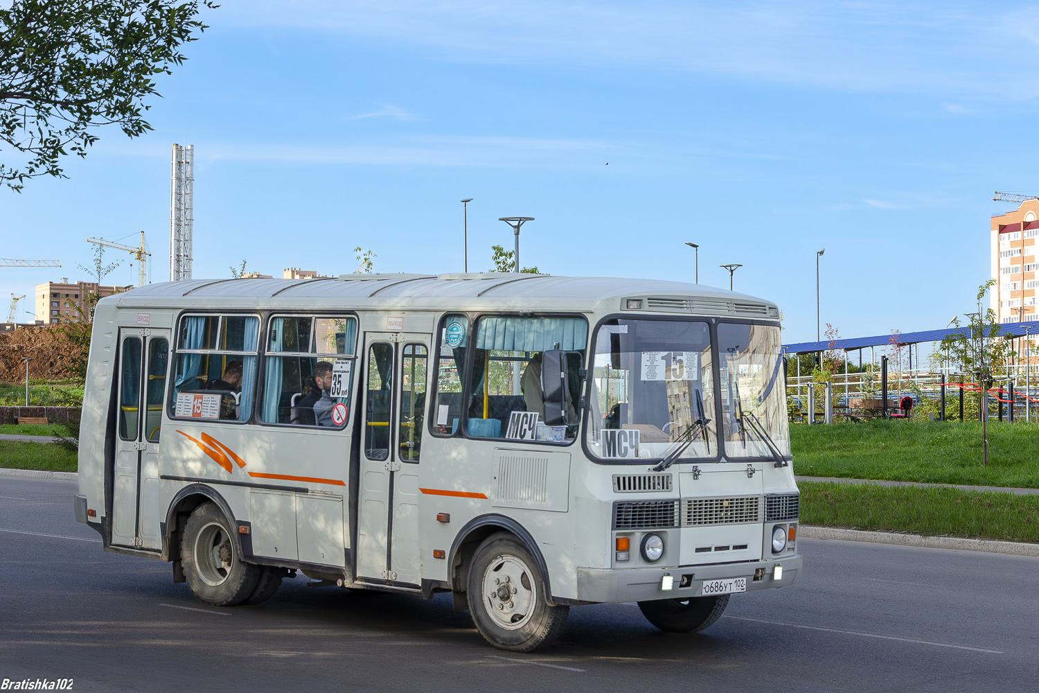Башкортостан, ПАЗ-32054 № О 686 УТ 102