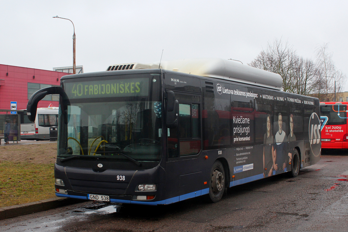 Литва, MAN A21 Lion's City NL273 CNG № 938