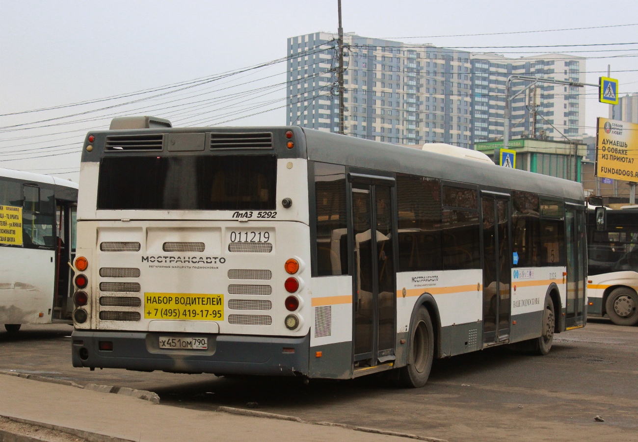 Московская область, ЛиАЗ-5292.60 № 012219