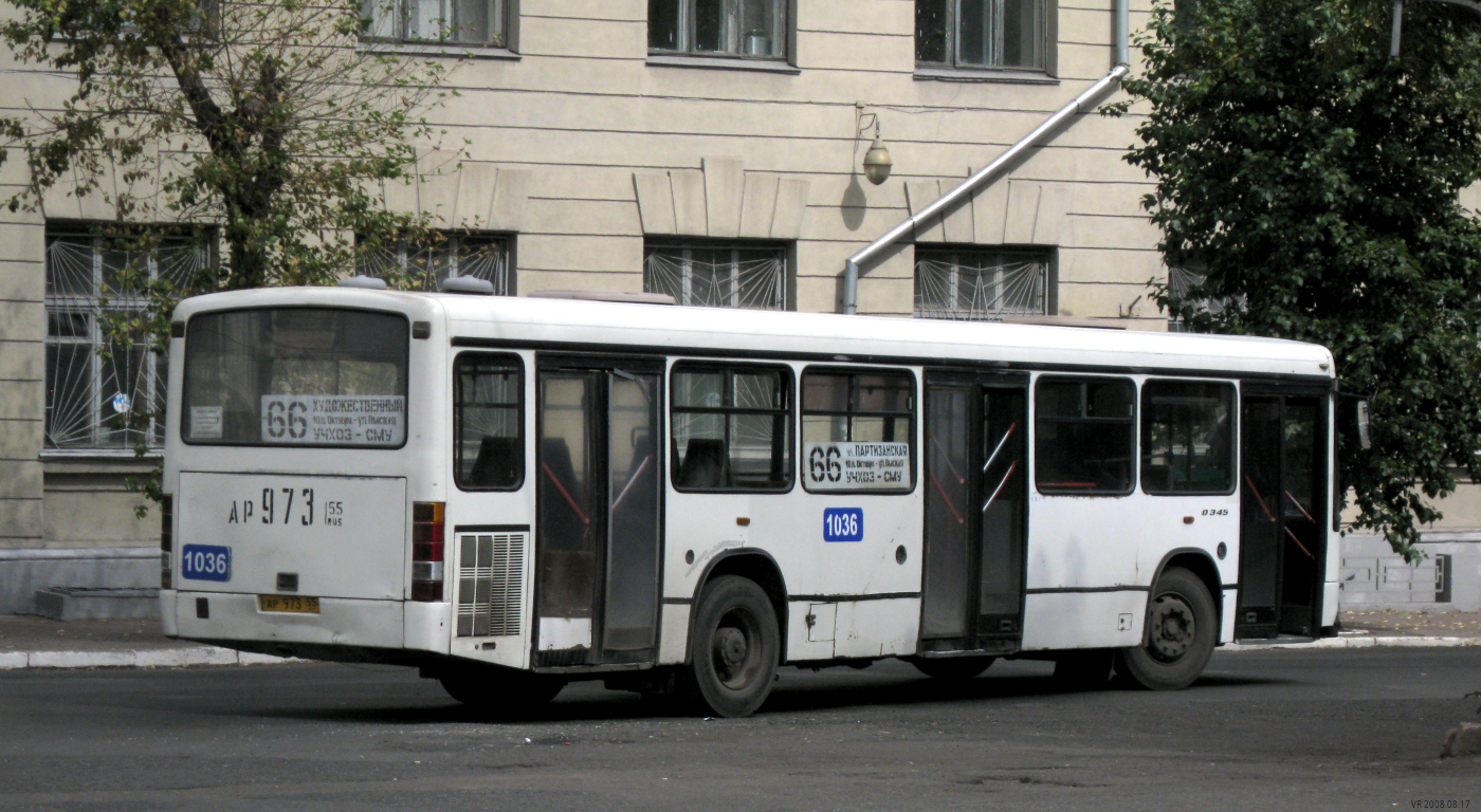 Омская область, Mercedes-Benz O345 № 1036