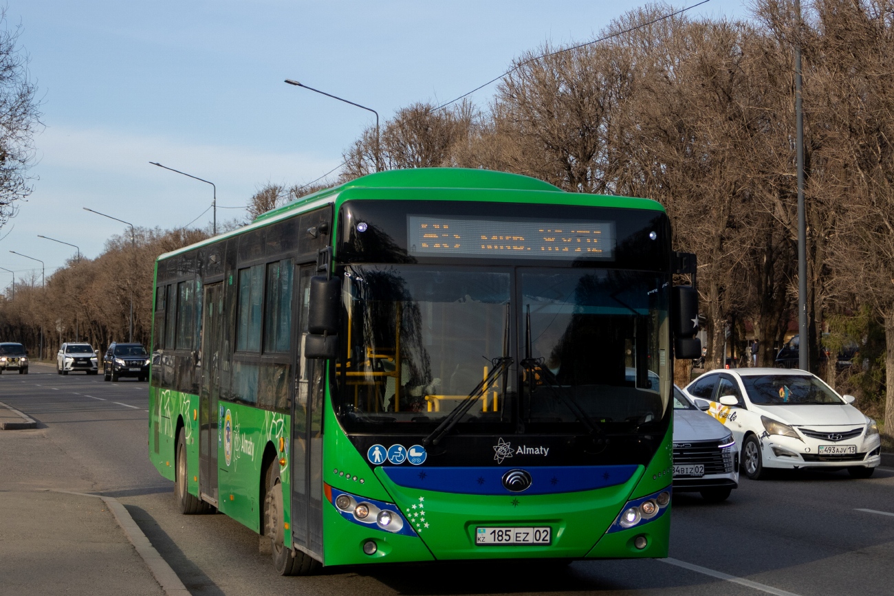 Алматы, Yutong ZK6118HGA (QazTehna) № 185 EZ 02