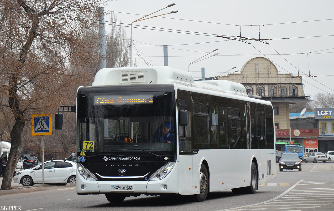 Алматы, Yutong ZK6128HG (СарыаркаАвтоПром) № 324 AG 02