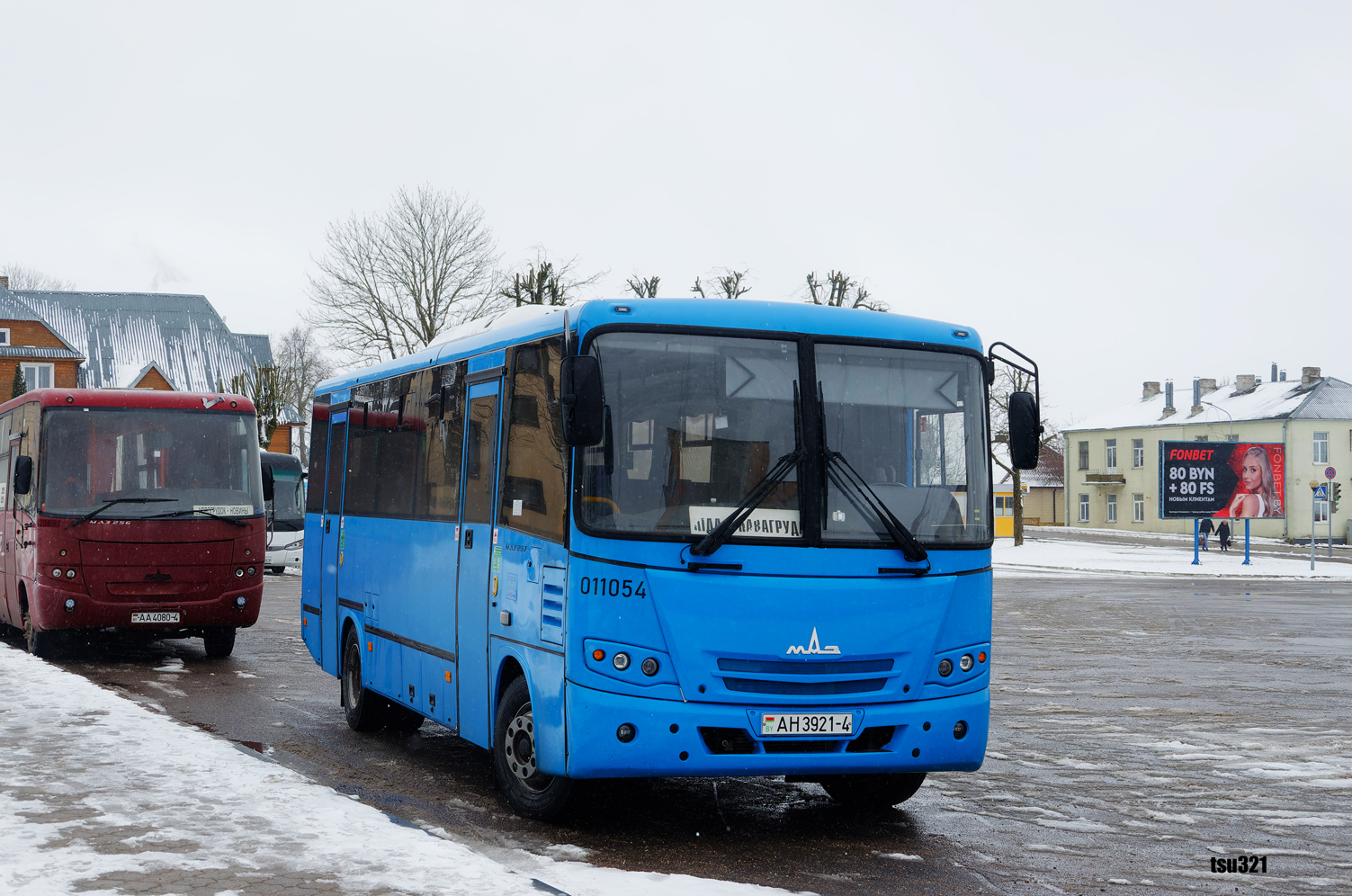 Гродненская область, МАЗ-257.040 № 011054