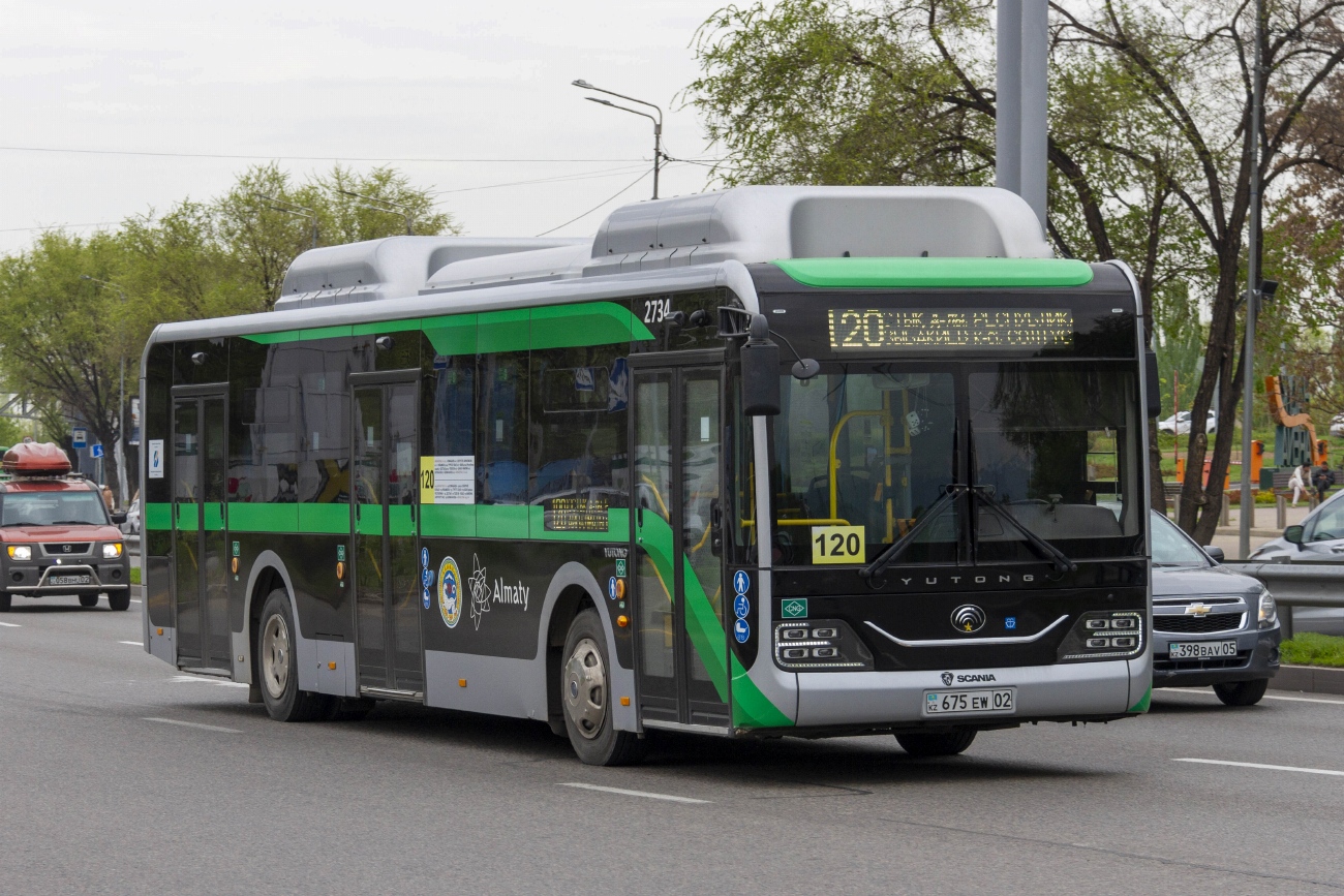 Алматы, Yutong ZK6126HG (QazTehna) № 2734