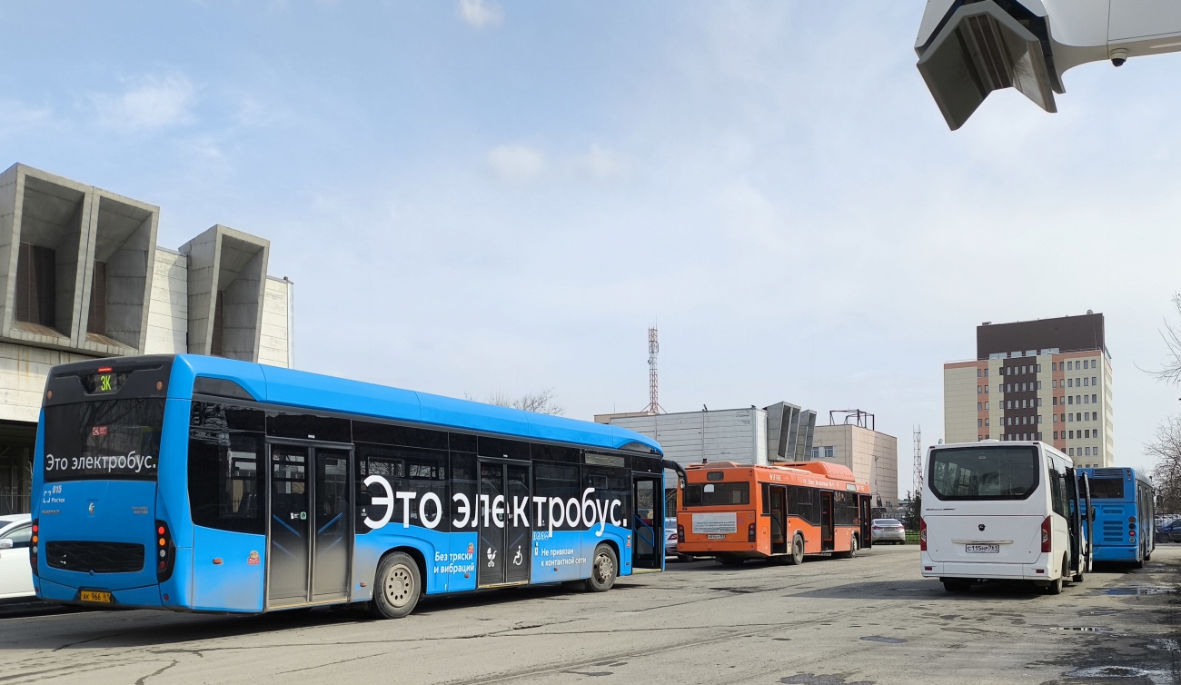 Ростовская область, КАМАЗ-6282 № 015; Ростовская область, ГАЗ-A68R52 City № С 115 НР 761; Ростовская область — Автобусные вокзалы, станции и конечные остановки