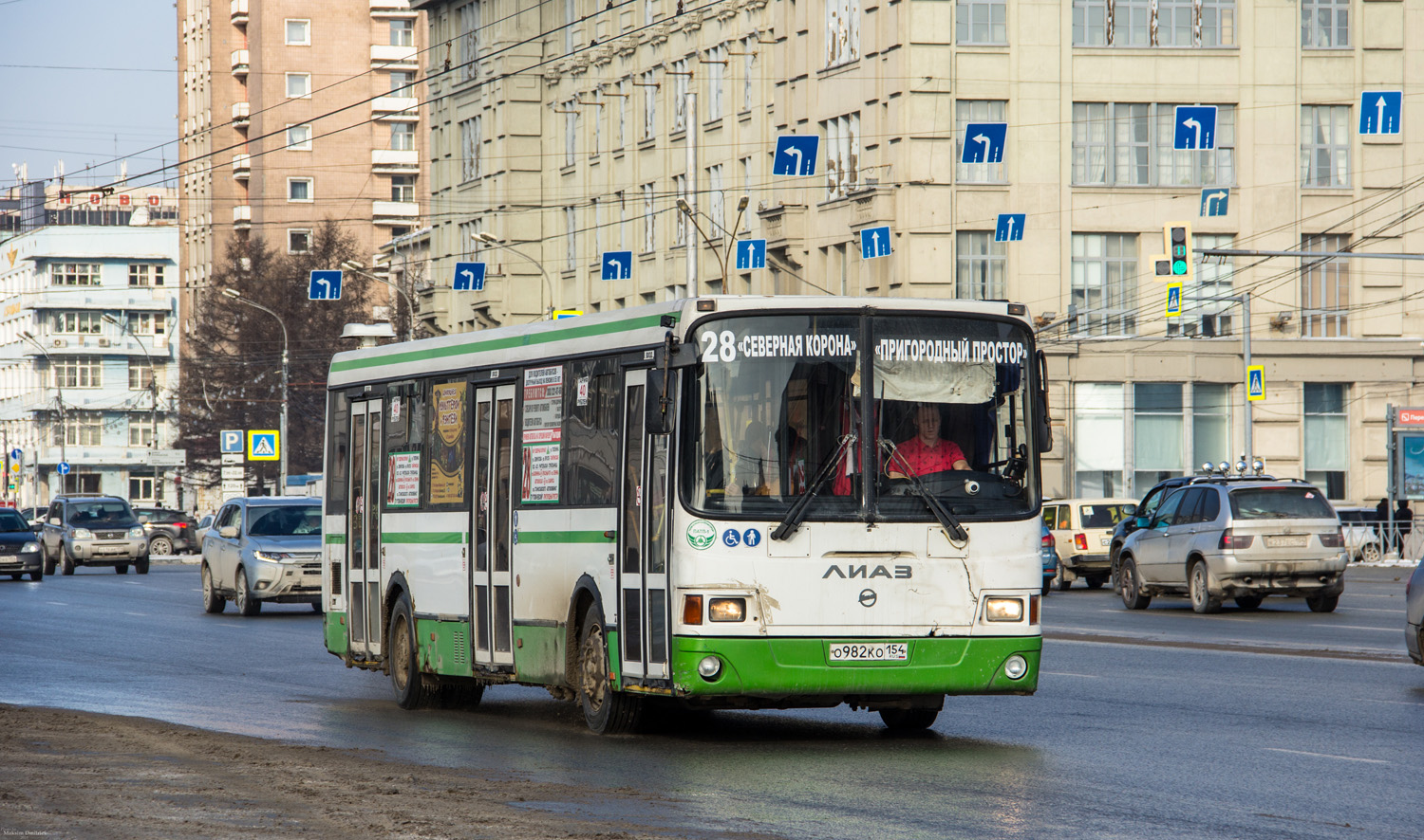 Новосибирская область, ЛиАЗ-5293.60 № О 982 КО 154