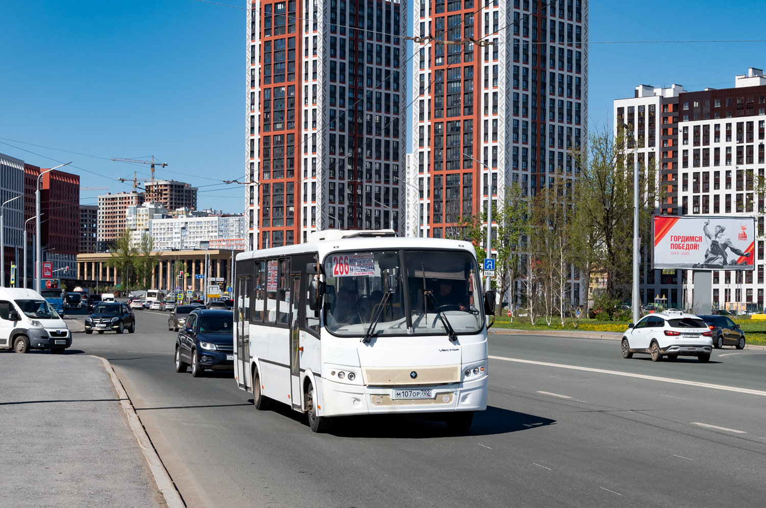 Башкортостан, ПАЗ-320414-14 "Вектор" № М 107 ОР 702